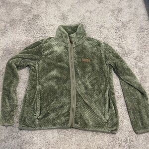 Green Columbia zip up jacket